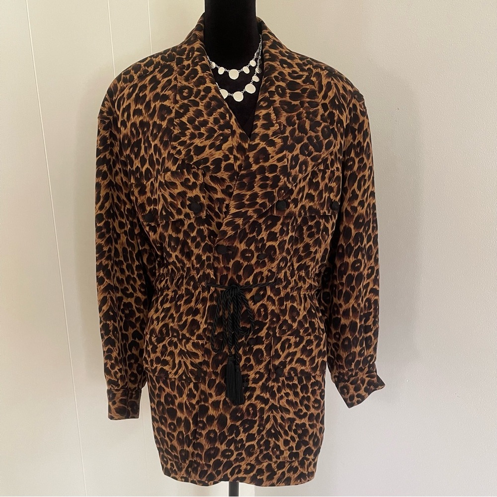 Leopard print jacket size 8